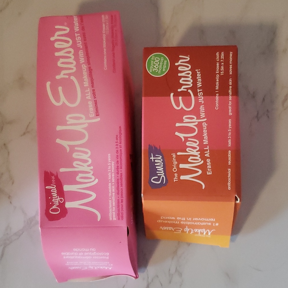 THE ORIGINAL MAKEUP ERASER in Sunset + Original Pink BNIB